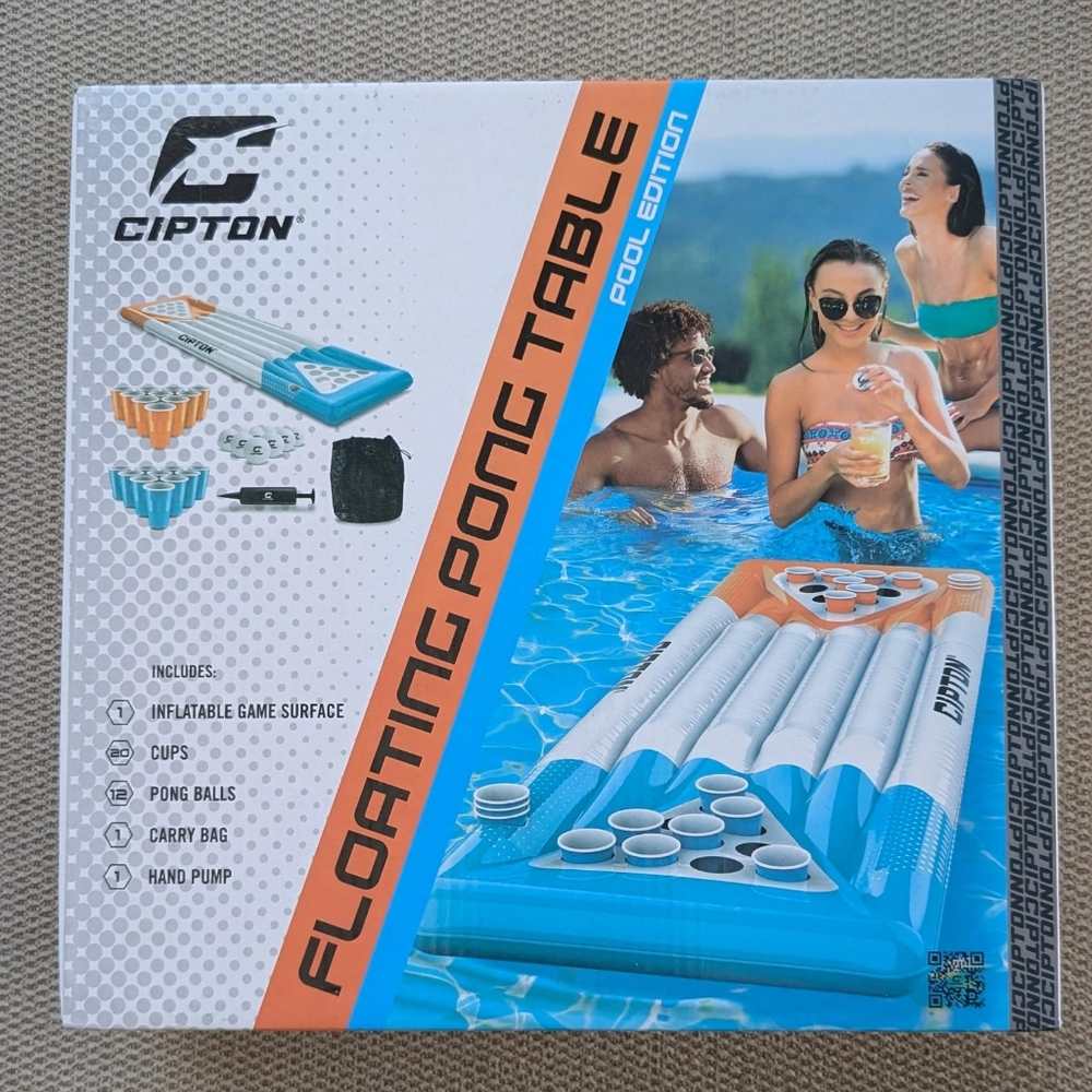 NIB CIPTON SPORTS Floating Cup-Pong Pool Game